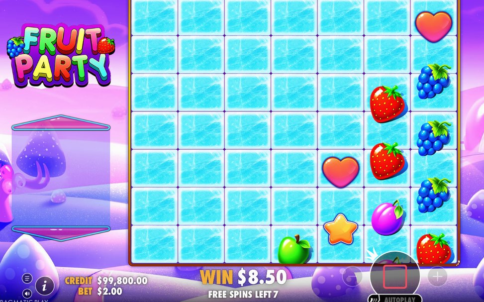 Free Spins with 2x and 4x multiplier tiles