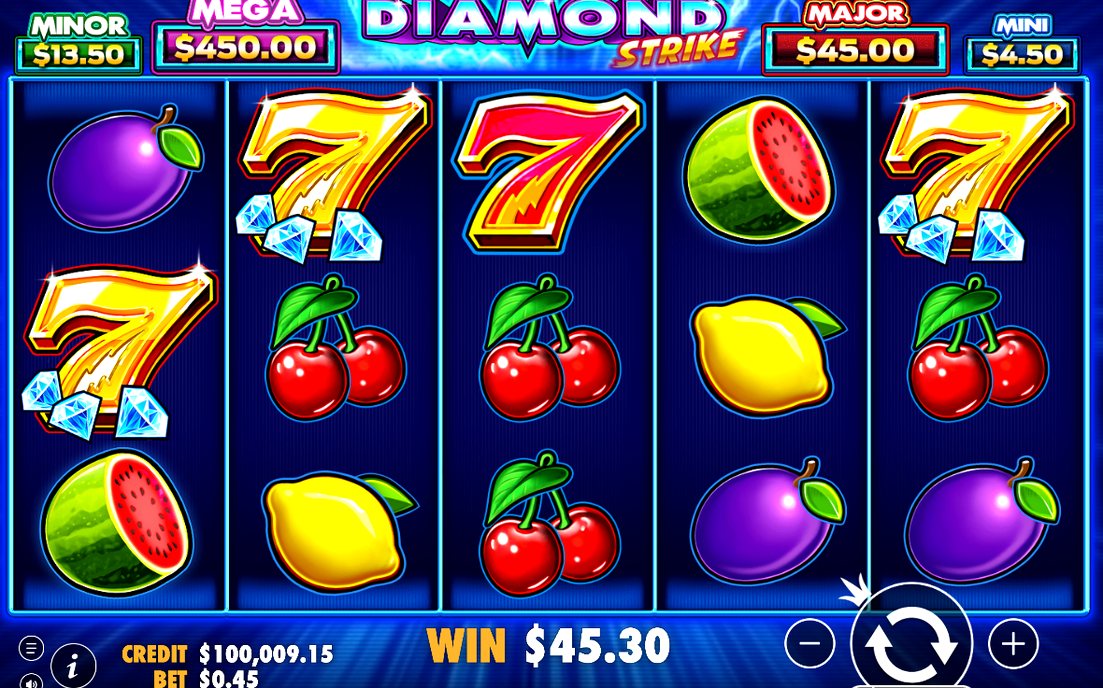 Win screen after 3 or more matching symbols land